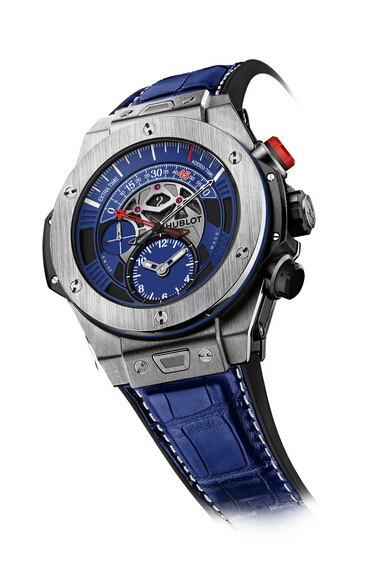 Replica HUBLOT 2015 NEW Big Bang Unico Bi-Retrograde Chrono Paris Saint-Germain Titanium 413.NX.1129.LR.PSG15 replica Watch